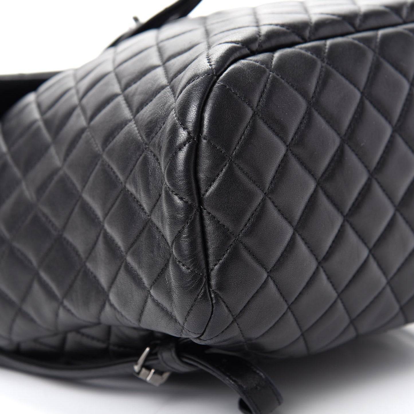 Lambskin Quilted Large Urban Spirit Backpack Black
