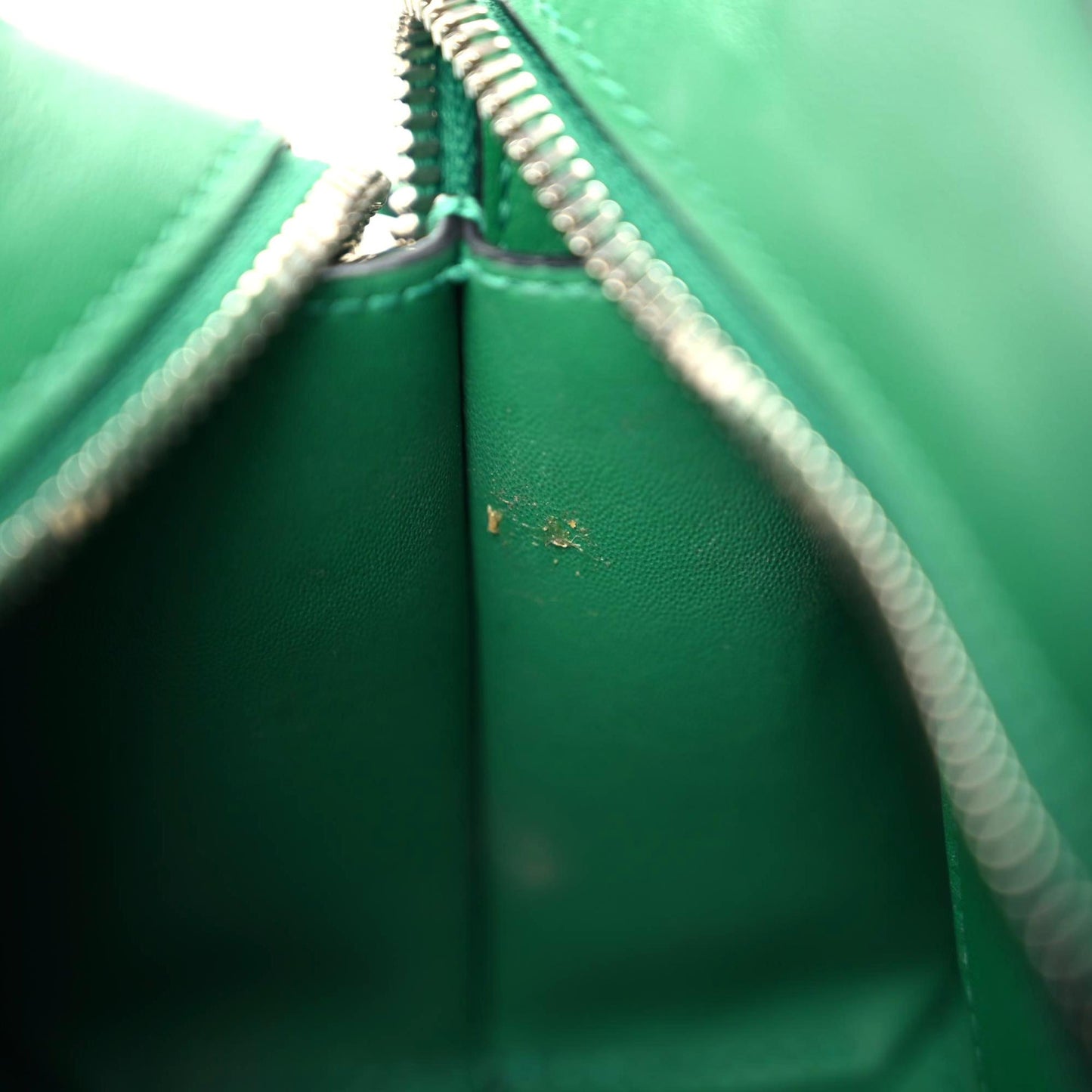 Smooth Calfskin Neo Classic Silver Hardware Mini City Grass Green