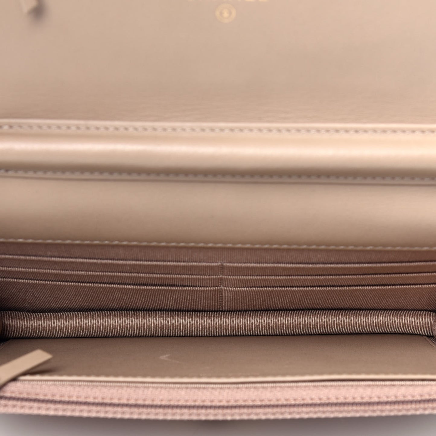 Metallic Calfskin Reissue Wallet On Chain WOC Gold
