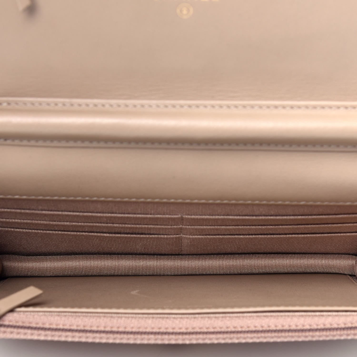 Chanel Metallic Calfskin Reissue Wallet On Chain WOC Gold 5 of 9