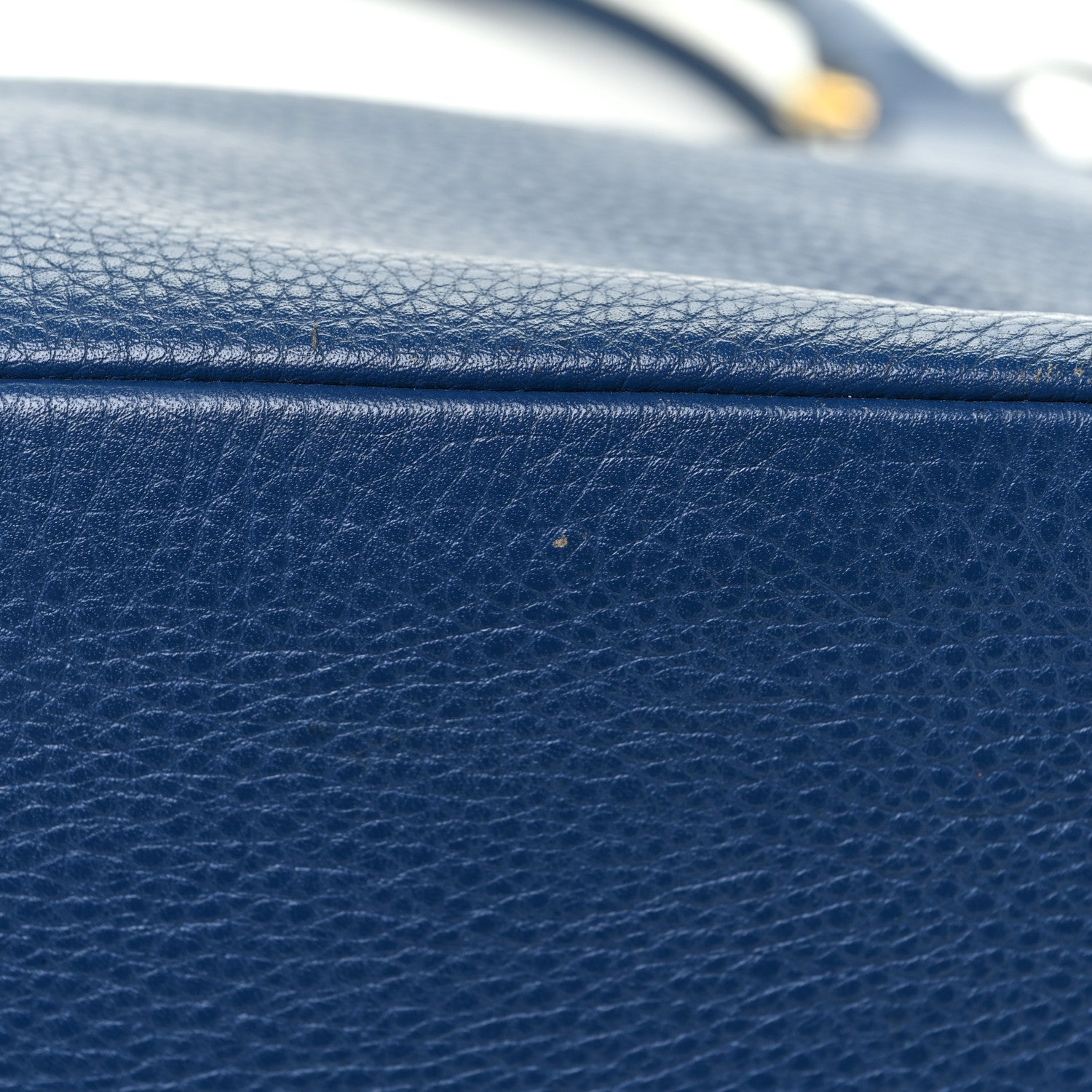 Prada Vitello Daino Tote Cobalto 14 of 15