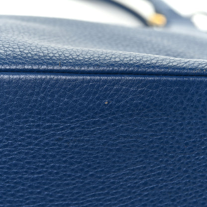 Prada Vitello Daino Tote Cobalto 14 of 15