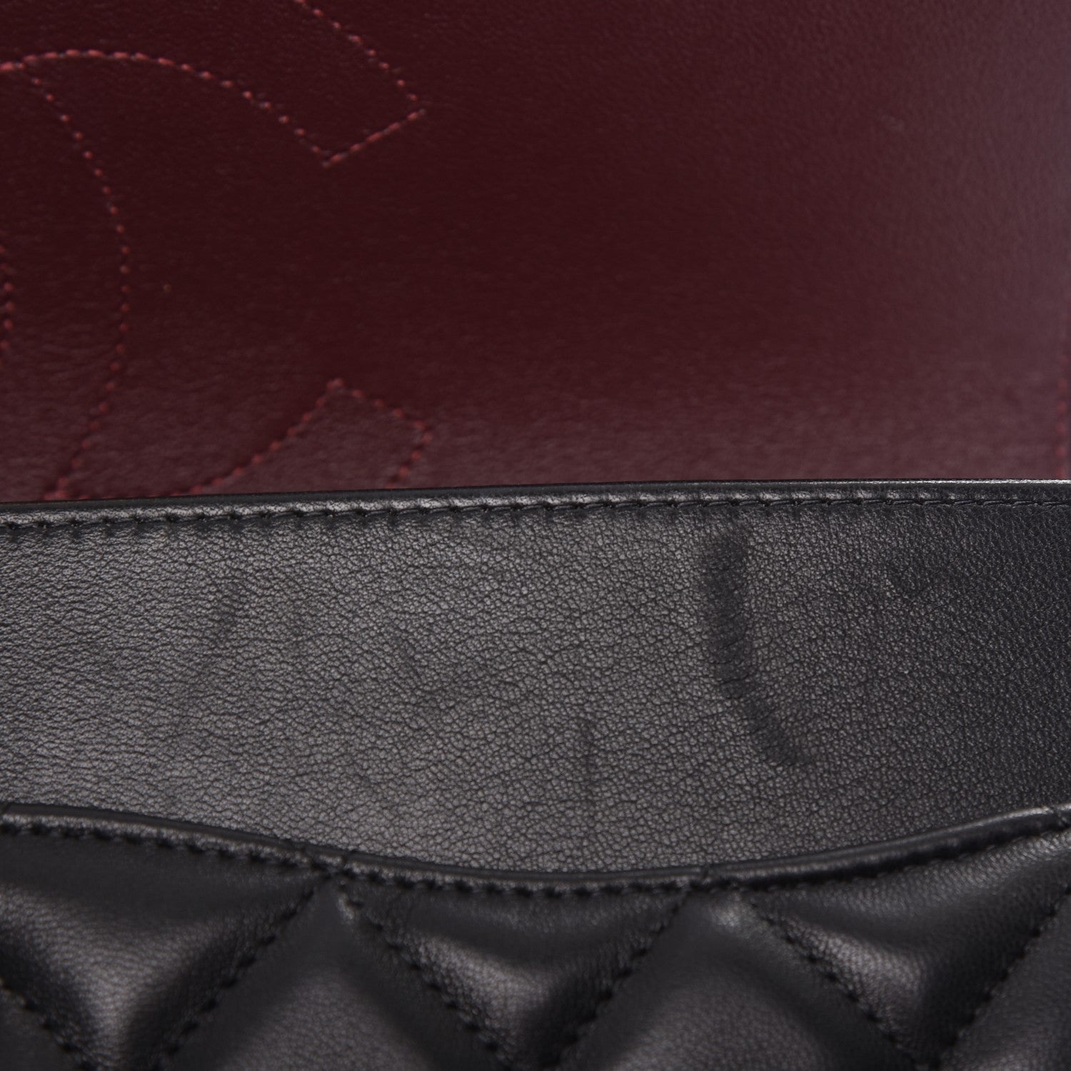 Chanel Lambskin Quilted Jumbo Double Flap Black 9 of 10