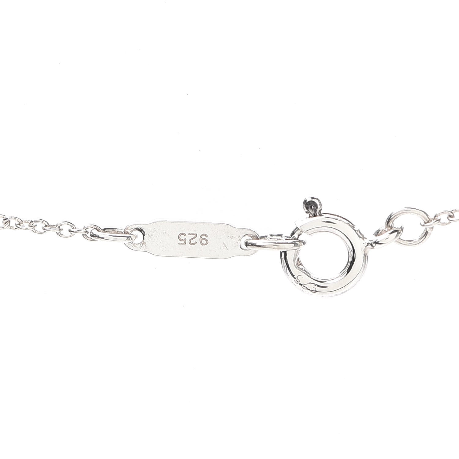 Tiffany Sterling Silver Small Bow Pendant Necklace 4 of 5
