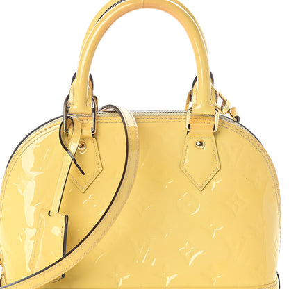 Louis Vuitton Vernis Alma BB Citrine 9 of 12