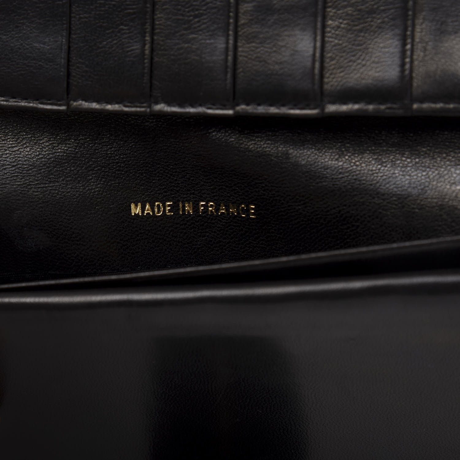 Chanel Lambskin Diamond Stitched French Wallet Black 9 of 11