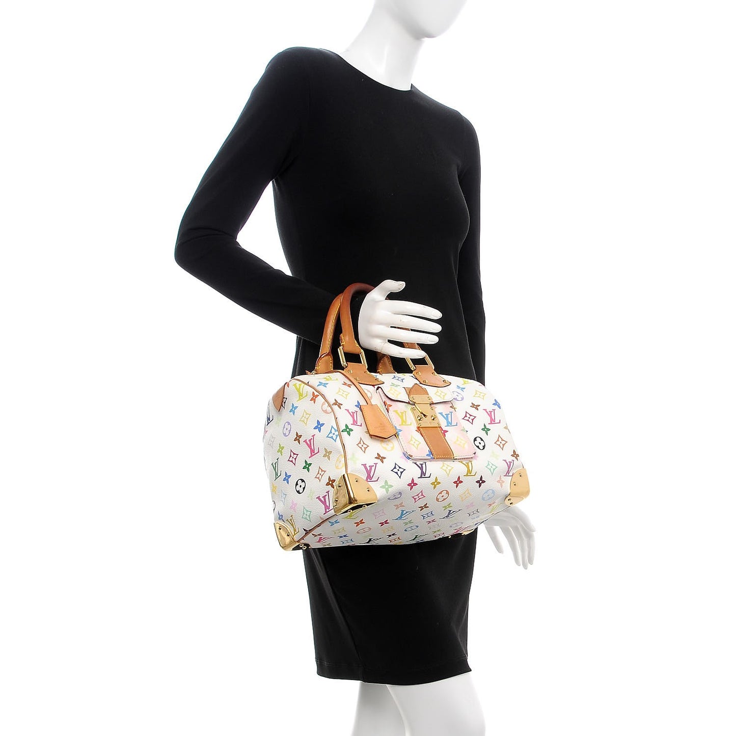 Monogram Multicolor Speedy 30 White