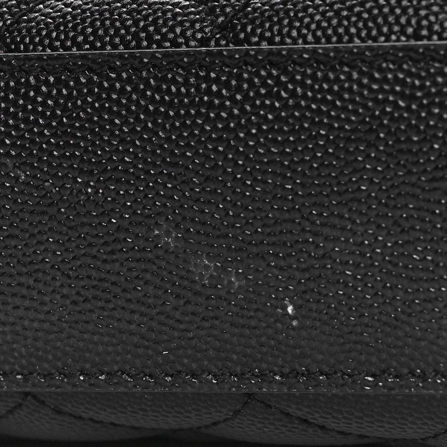 Grain De Poudre Textured Mixed Matelasse Triquilt Medium Monogram Satchel Black