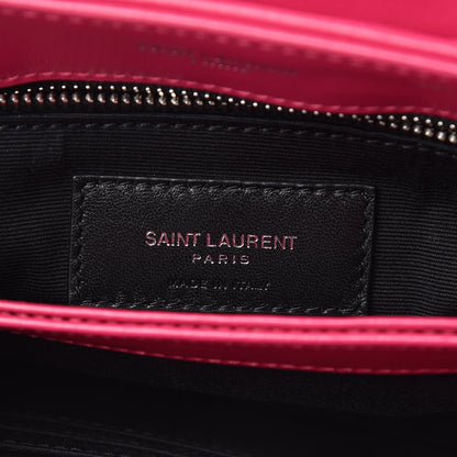 Saint Laurent Calfskin Y Quilted Monogram Toy Loulou Crossbody Bag Freesia 7 of 10