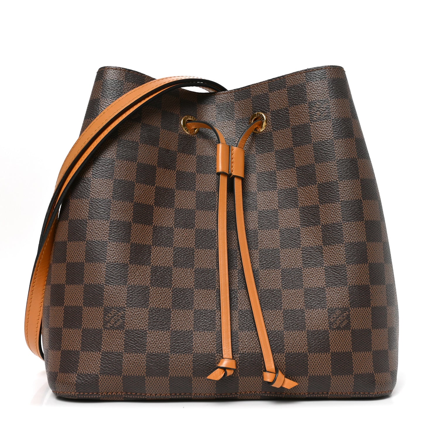 Damier Ebene Neonoe MM Safran