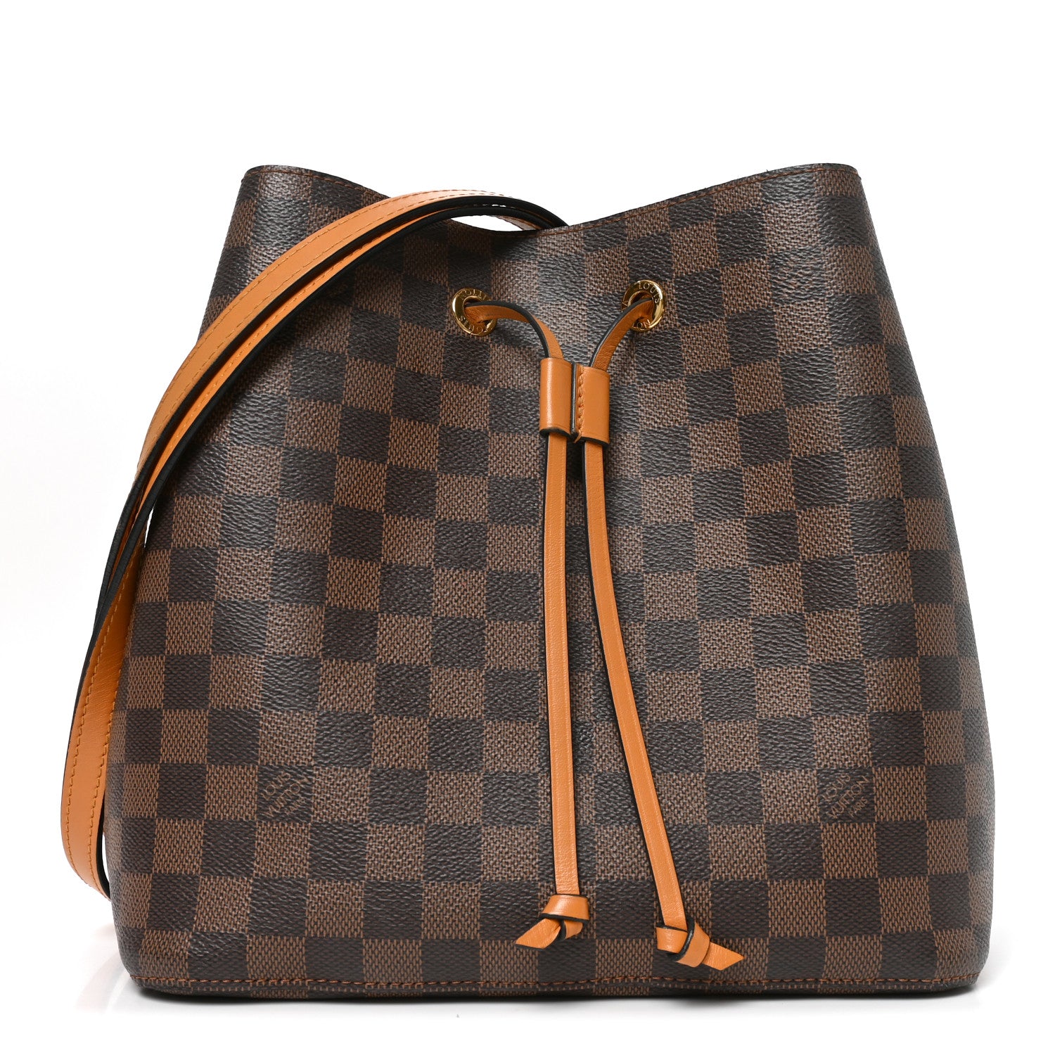 Louis Vuitton Damier Ebene Neonoe MM Safran 1 of 10