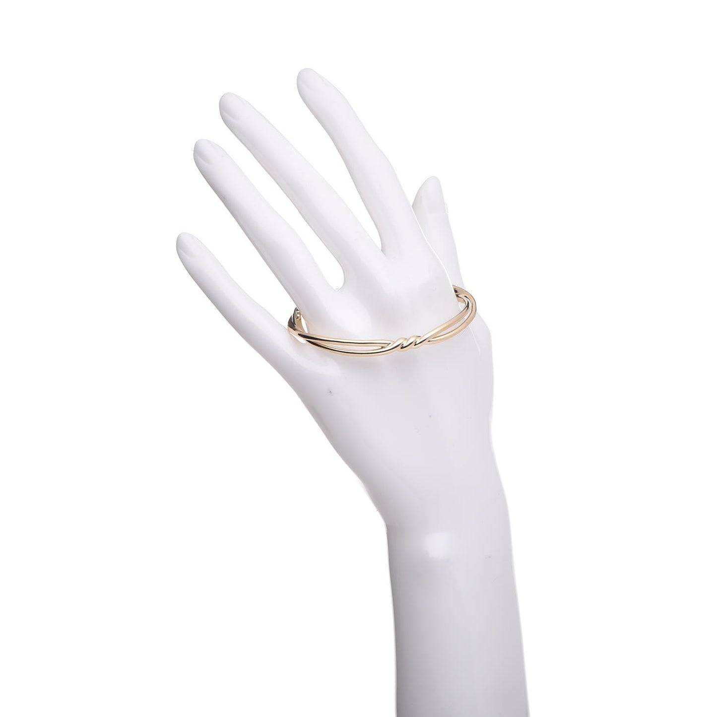 18K Yellow Gold Continuance Center Twist Bracelet