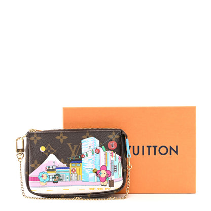 Louis Vuitton Monogram 2022 Christmas Animation Tokyo Mini Pochette Accessories Blue 8 of 8