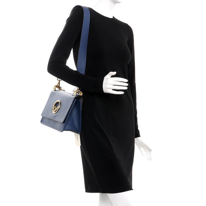 Fendi Vitello Century Opaco F is Fendi Kan I Shoulder Bag Blu Scuro 2 of 10