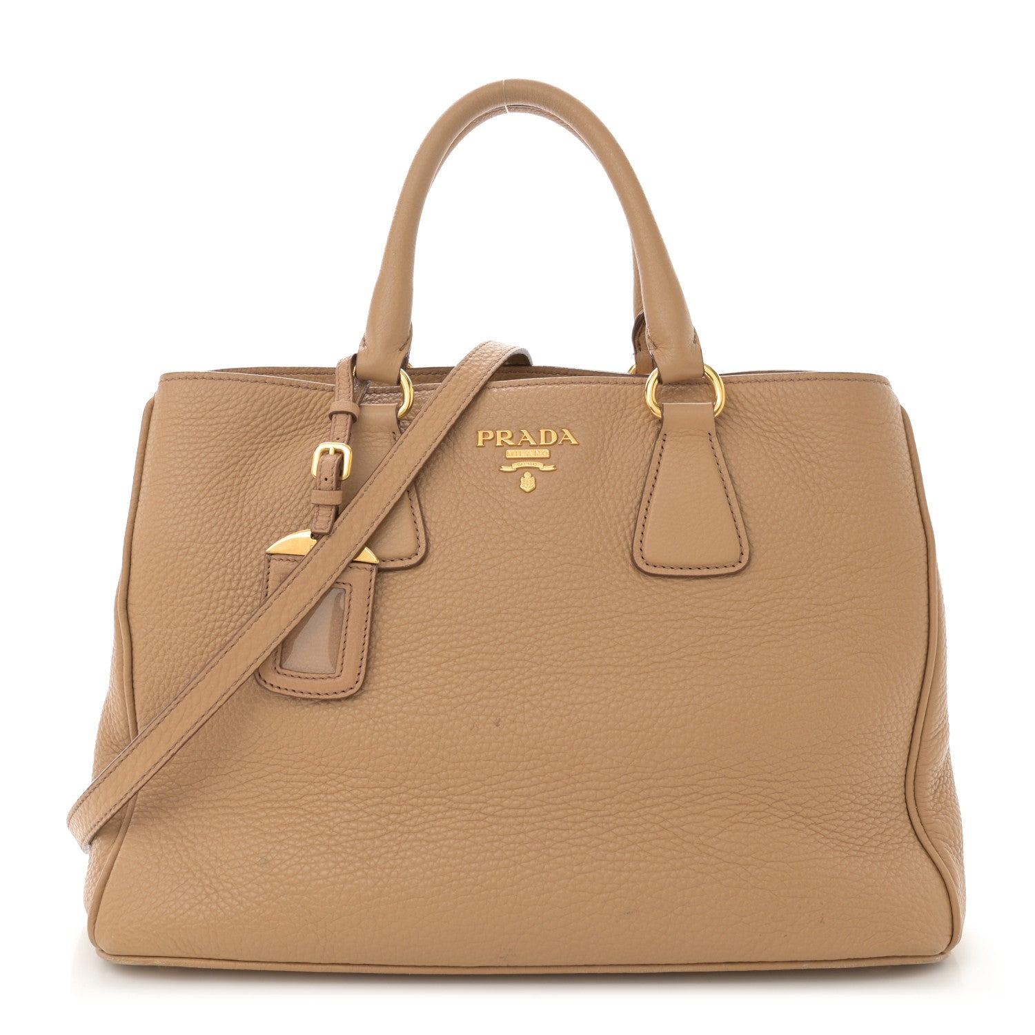 Prada Vitello Daino Shopping Tote Noisette 1 of 20