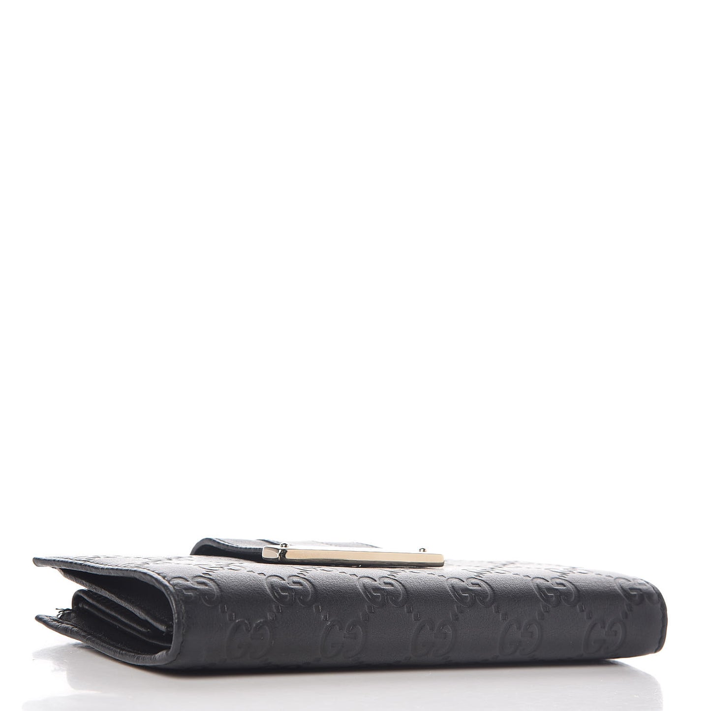 Guccissima Ladies Web Long Wallet Black