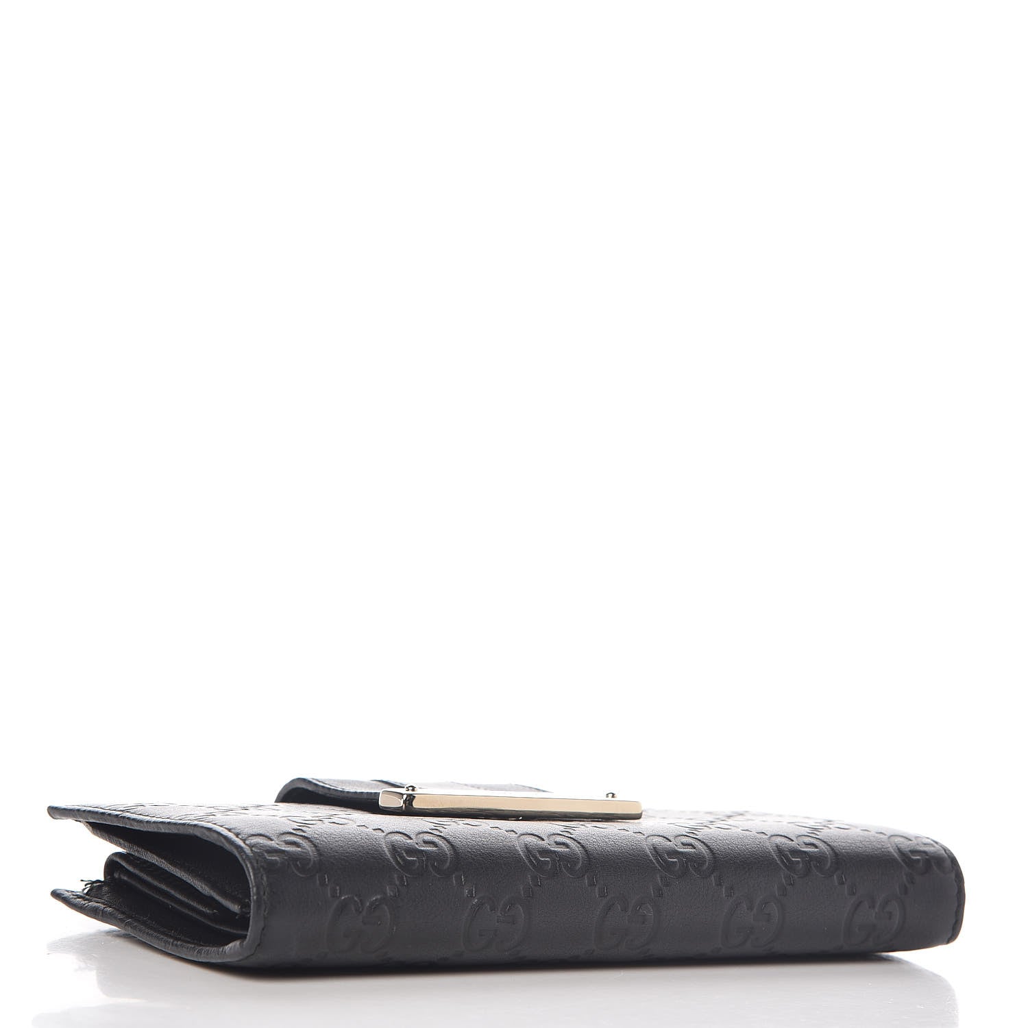 Gucci Guccissima Ladies Web Long Wallet Black 4 of 10
