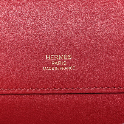 Hermes Swift Kelly Cut Clutch Pochette Rouge Grenat 6 of 8