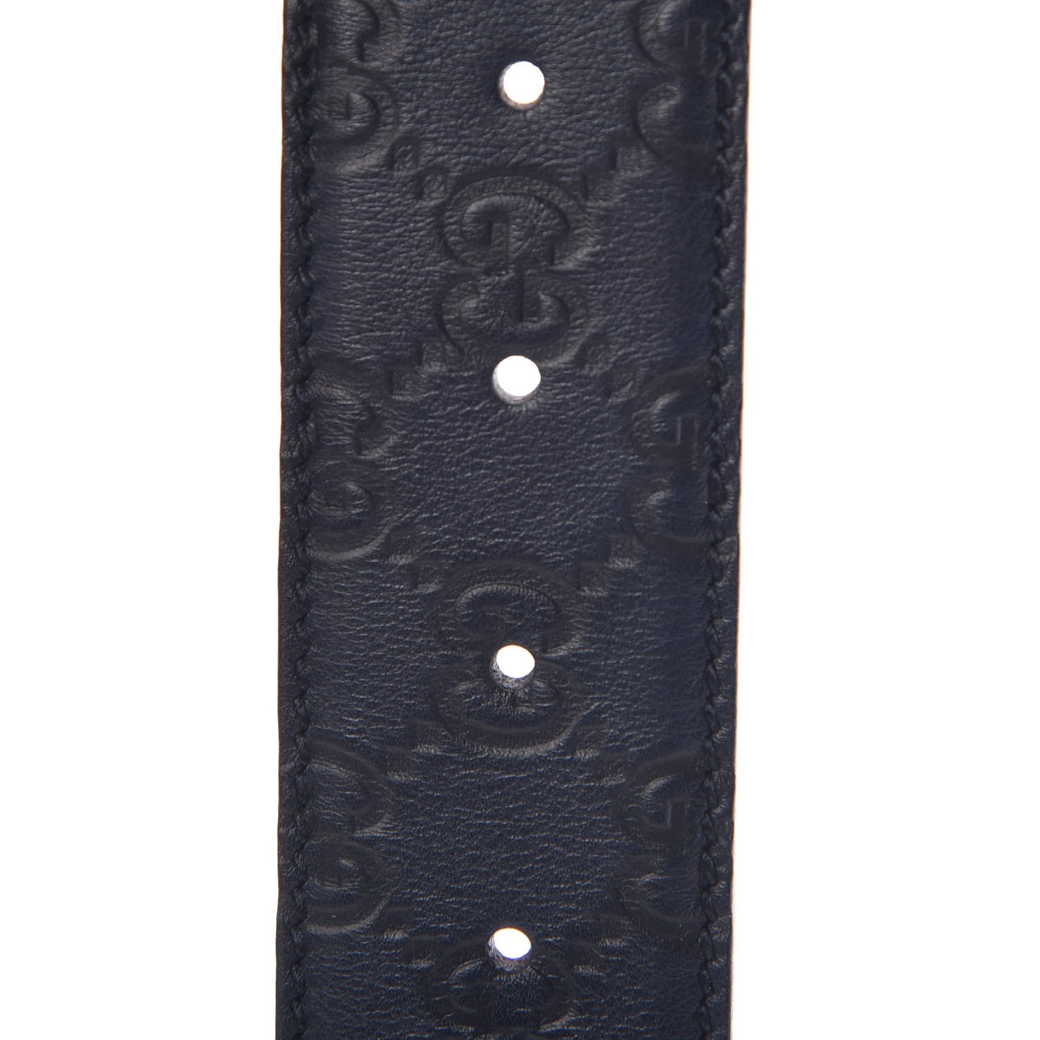 Gucci Guccissima Interlocking G Belt 100 40 Navy 5 of 7