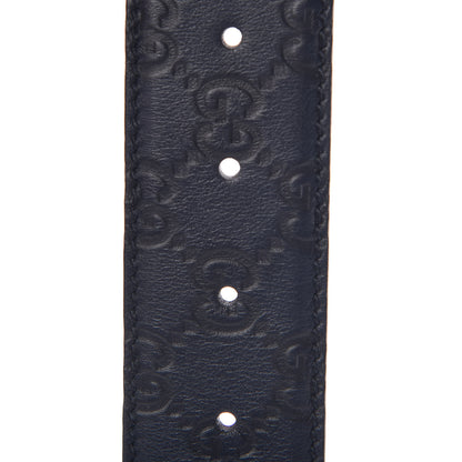 Gucci Guccissima Interlocking G Belt 100 40 Navy 5 of 7