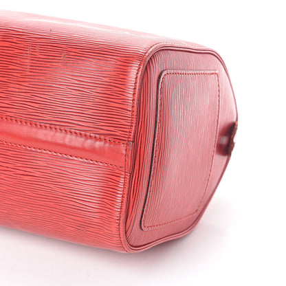 Louis Vuitton Epi Speedy 25 Castillan Red 10 of 11