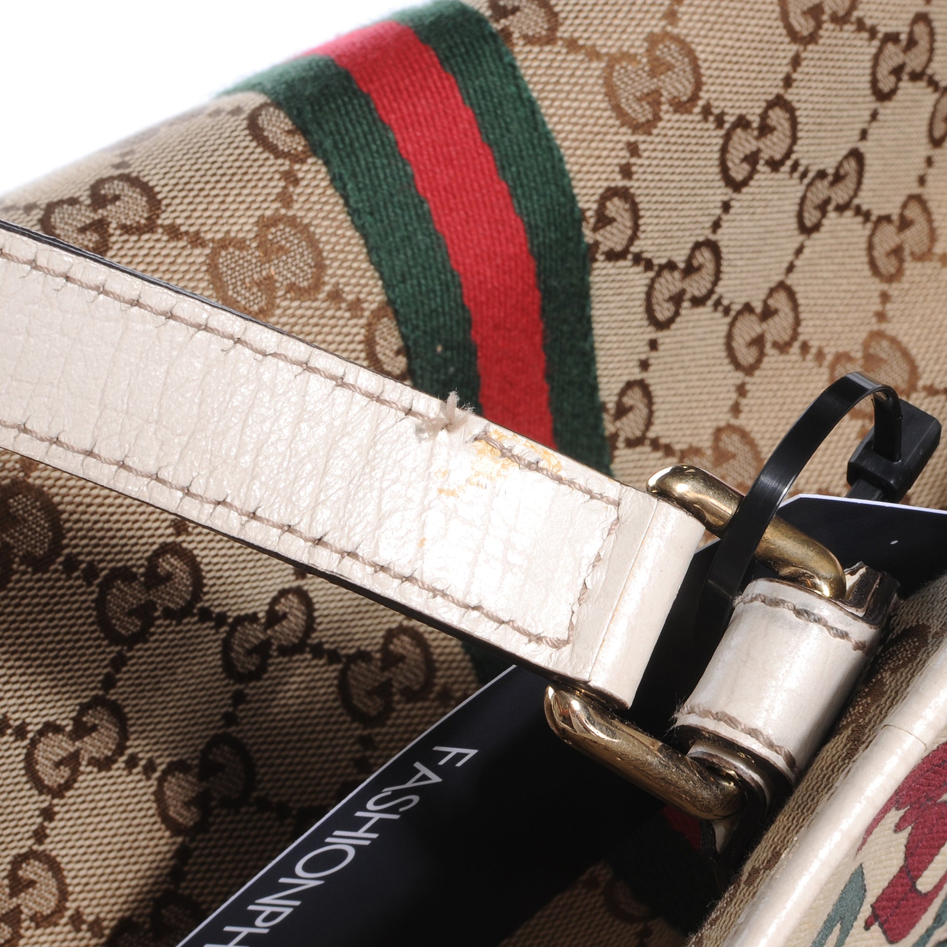 Gucci Monogram Large Jolicoeur Tote White 8 of 11