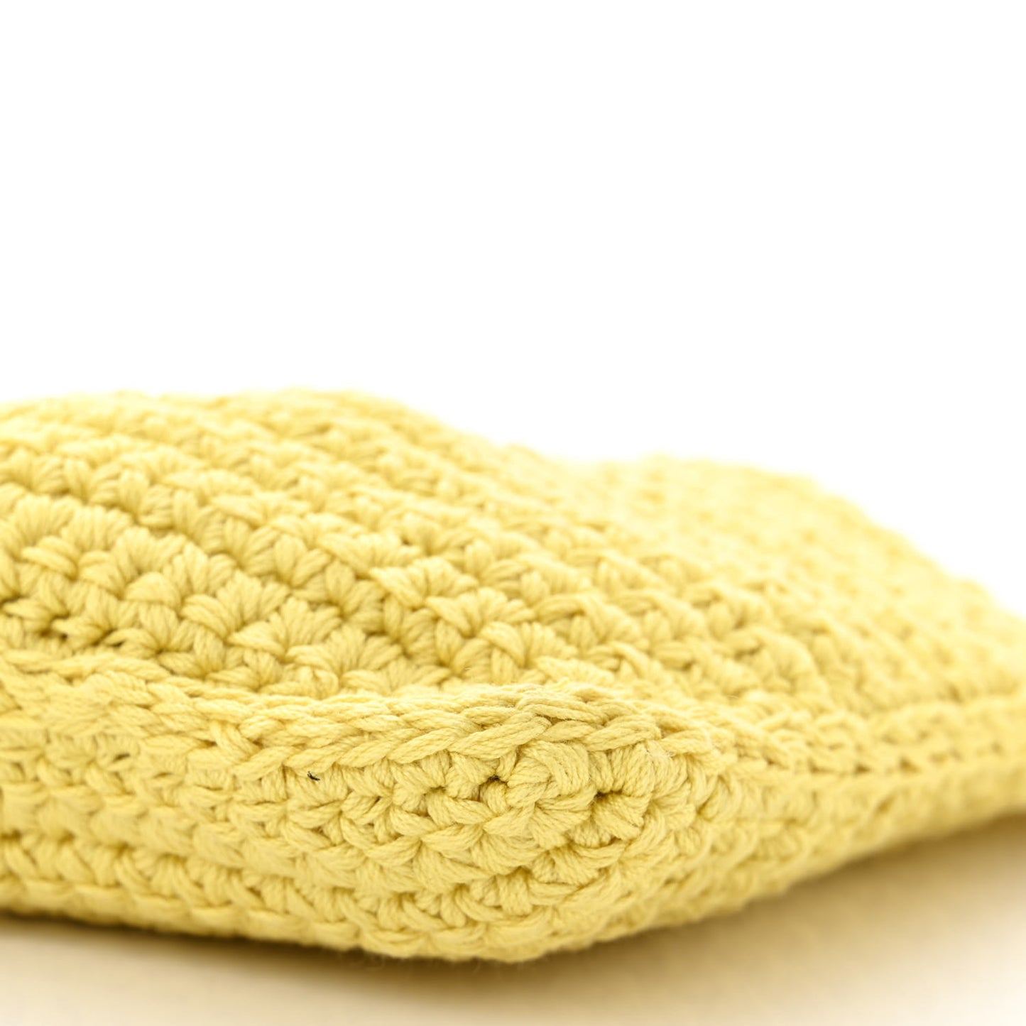 Fabric Crochet Baguette Phone Bag Giallo