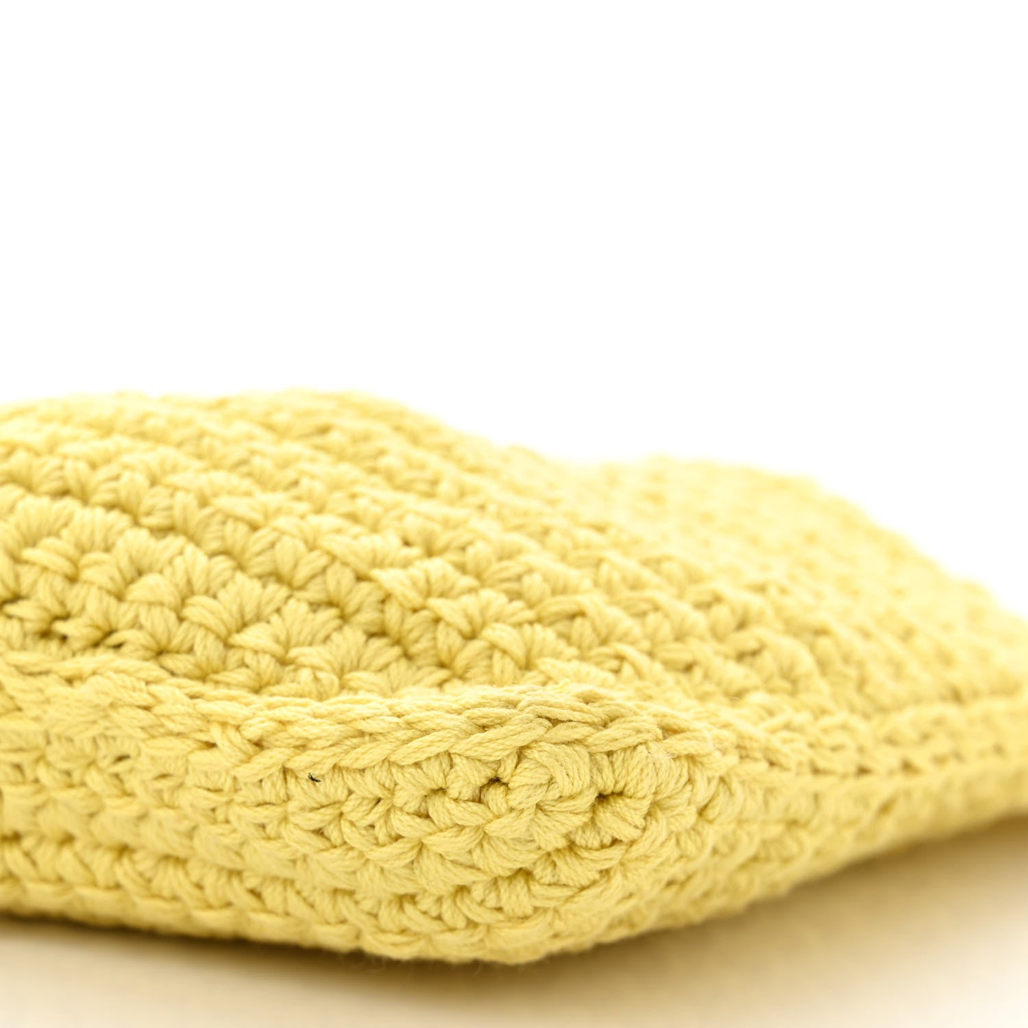 Fendi Fabric Crochet Baguette Phone Bag Giallo 10 of 10