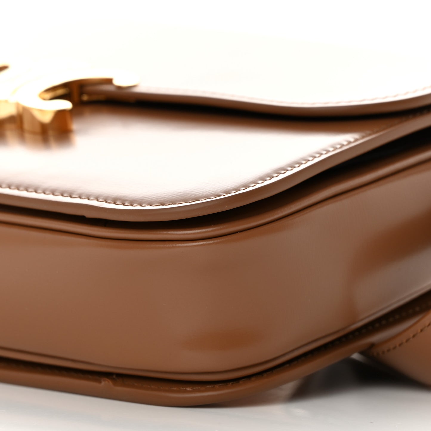 Shiny Calfskin Medium Triomphe Bronze