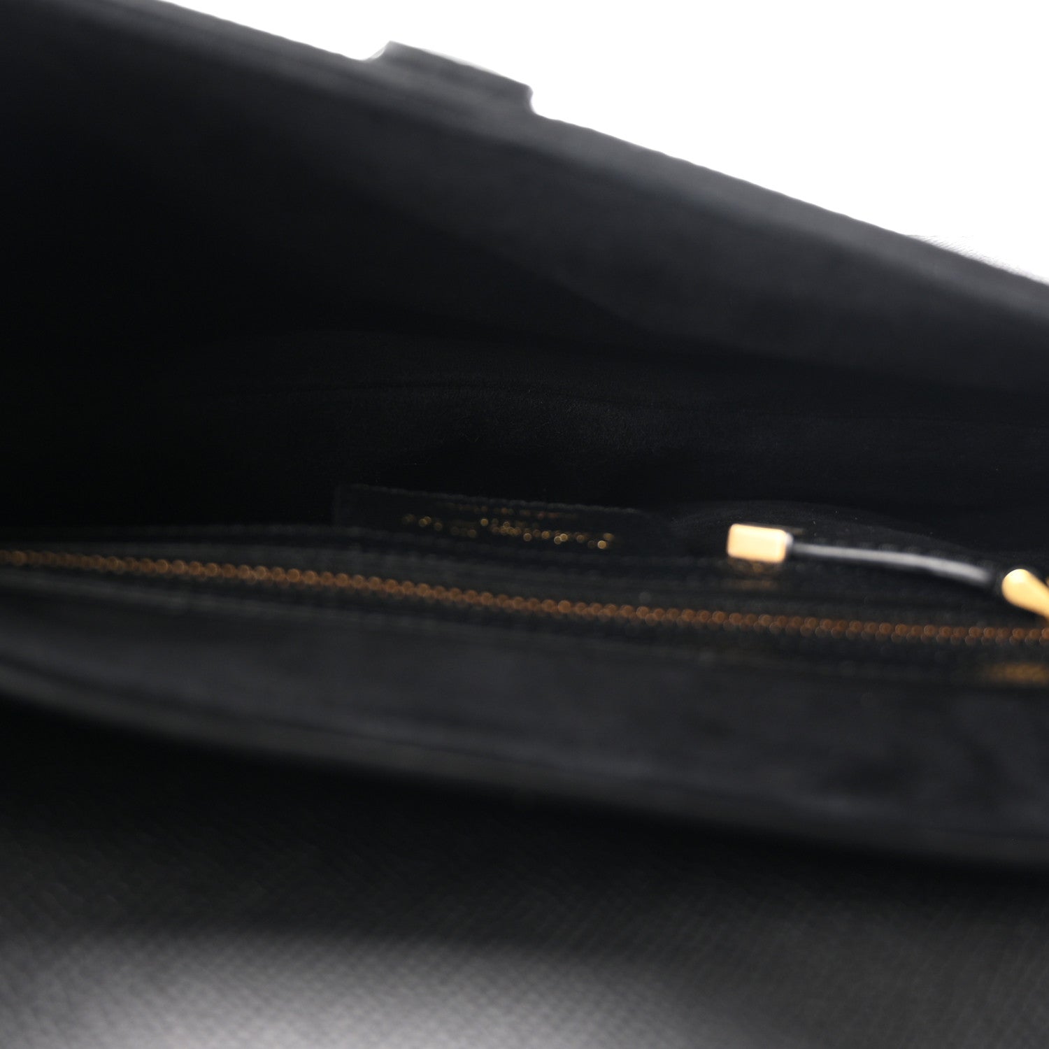 Christian Dior Grained Calfskin Saddle Bag With Strap Black 4 of 10