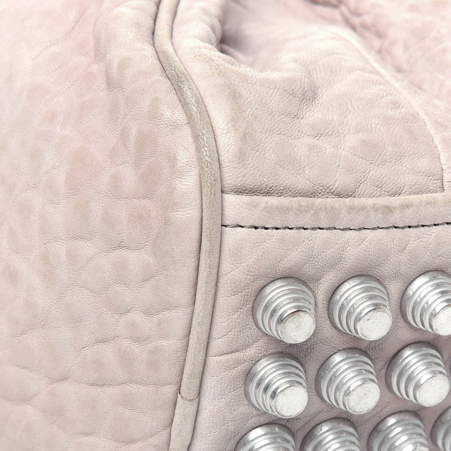 Alexander Wang Pebbled Lambskin Rocco Silver Hardware Grey 16 of 27