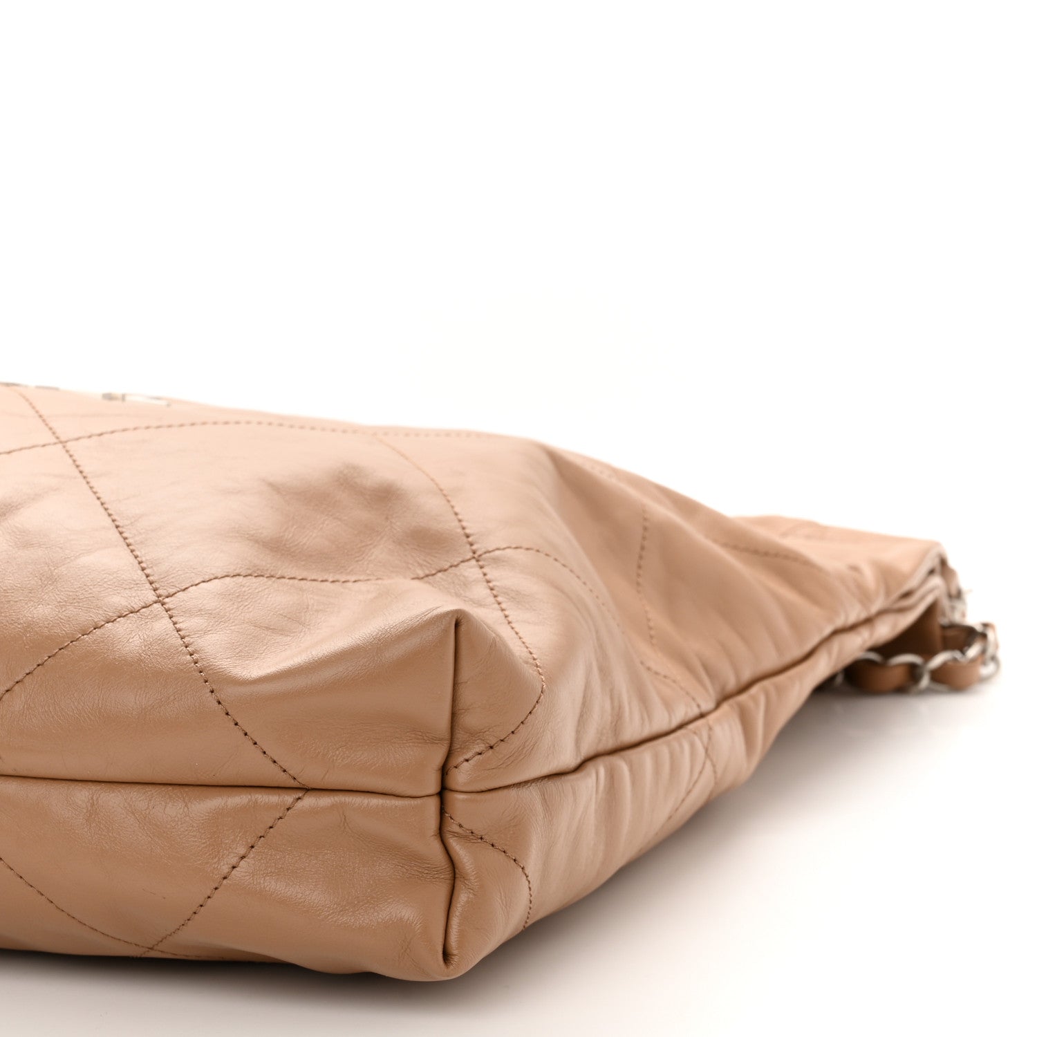 Chanel Shiny Calfskin Quilted Chanel 22 Camel 11 of 11