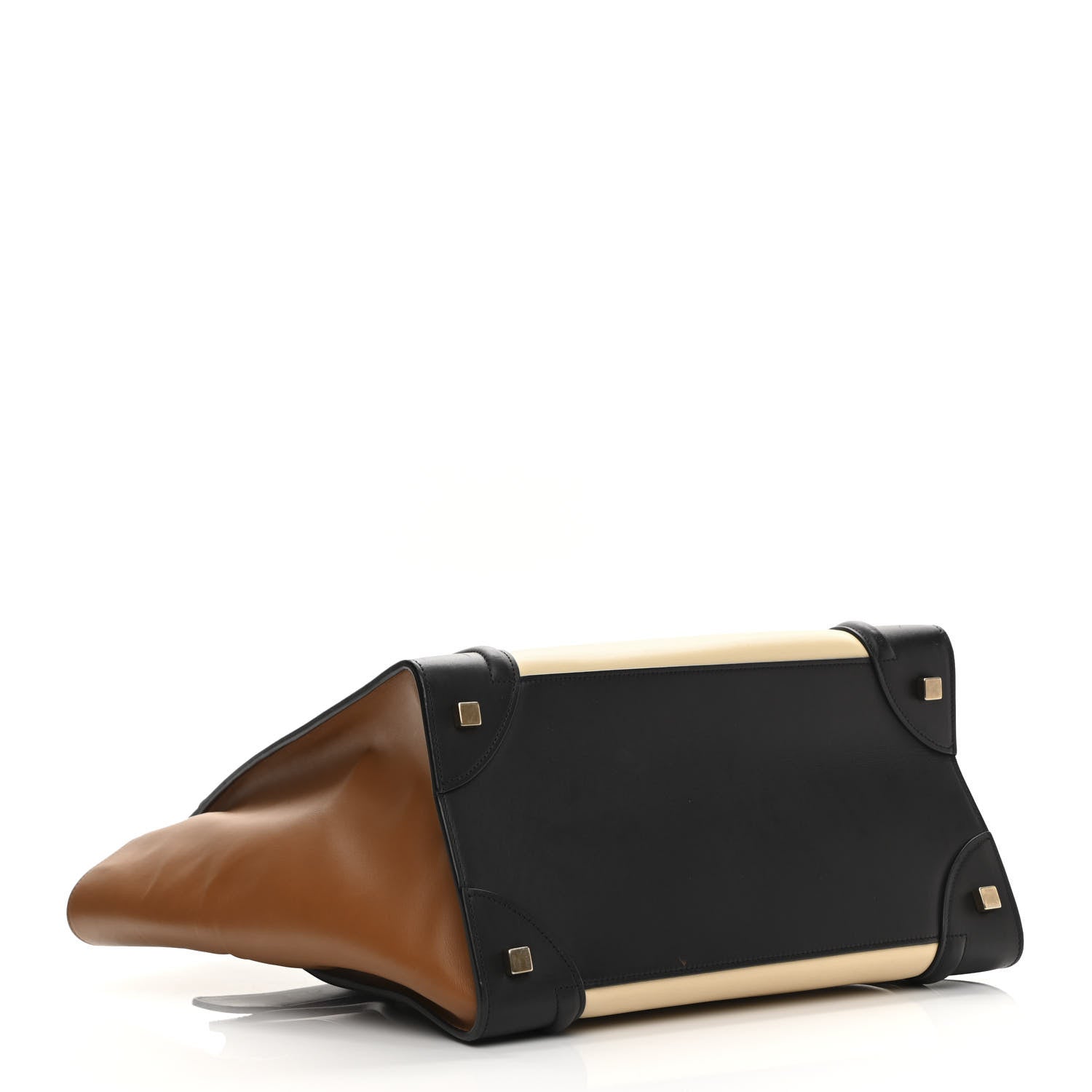 Celine Satin Calfskin Mini Tri-Color Luggage Seashell 3 of 12