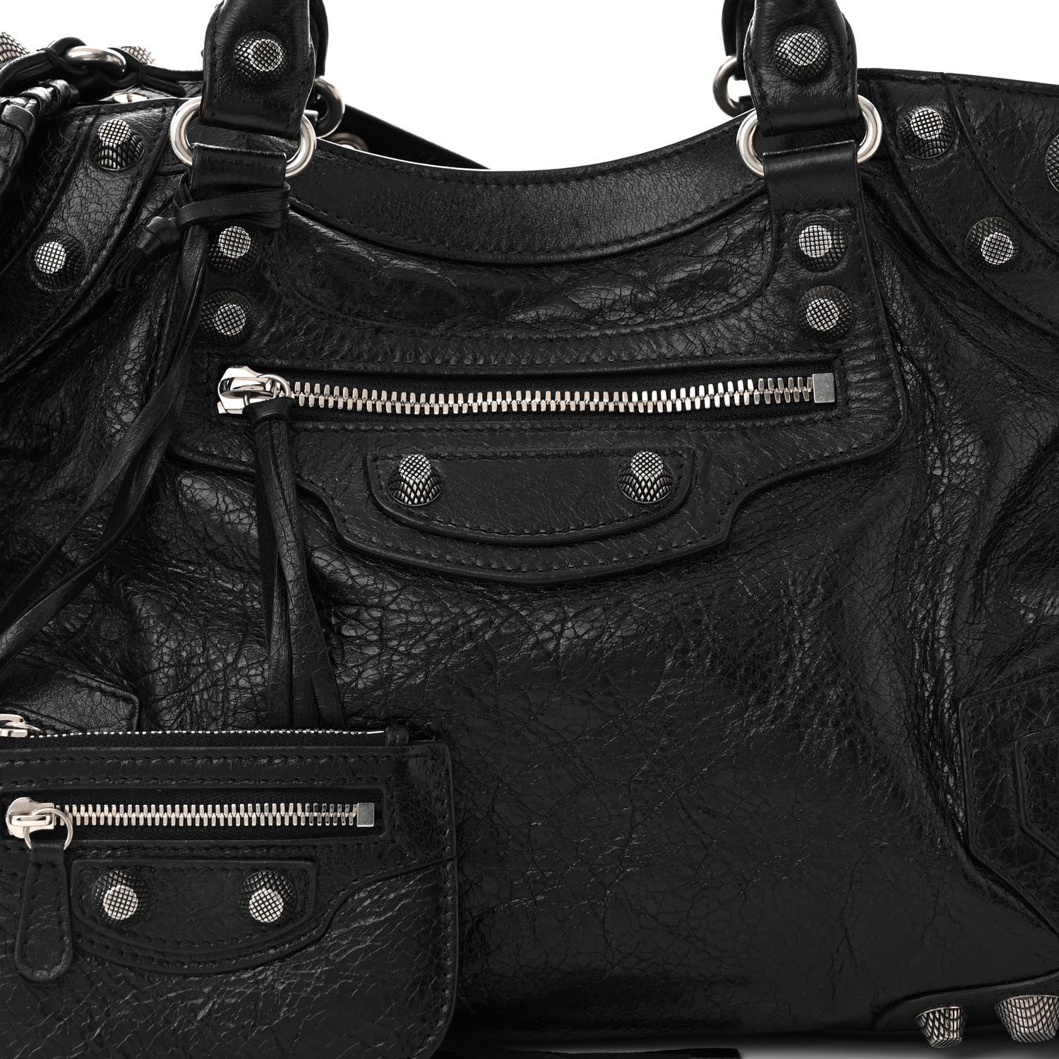 Balenciaga Agneau Arena Neo Cagole City Handbag Black 8 of 11