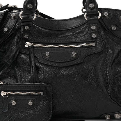 Balenciaga Agneau Arena Neo Cagole City Handbag Black 8 of 11
