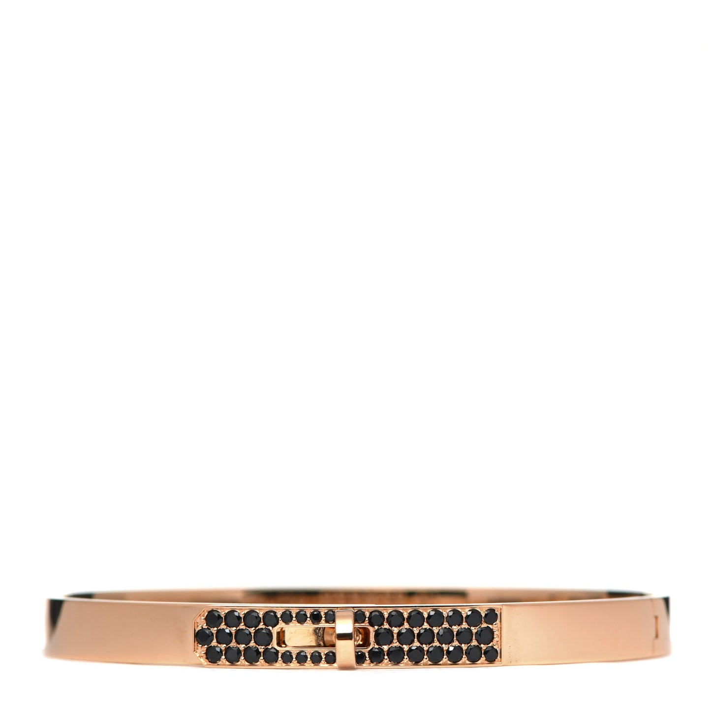 18K Rose Gold Black Spinel PM Kelly Bracelet SH