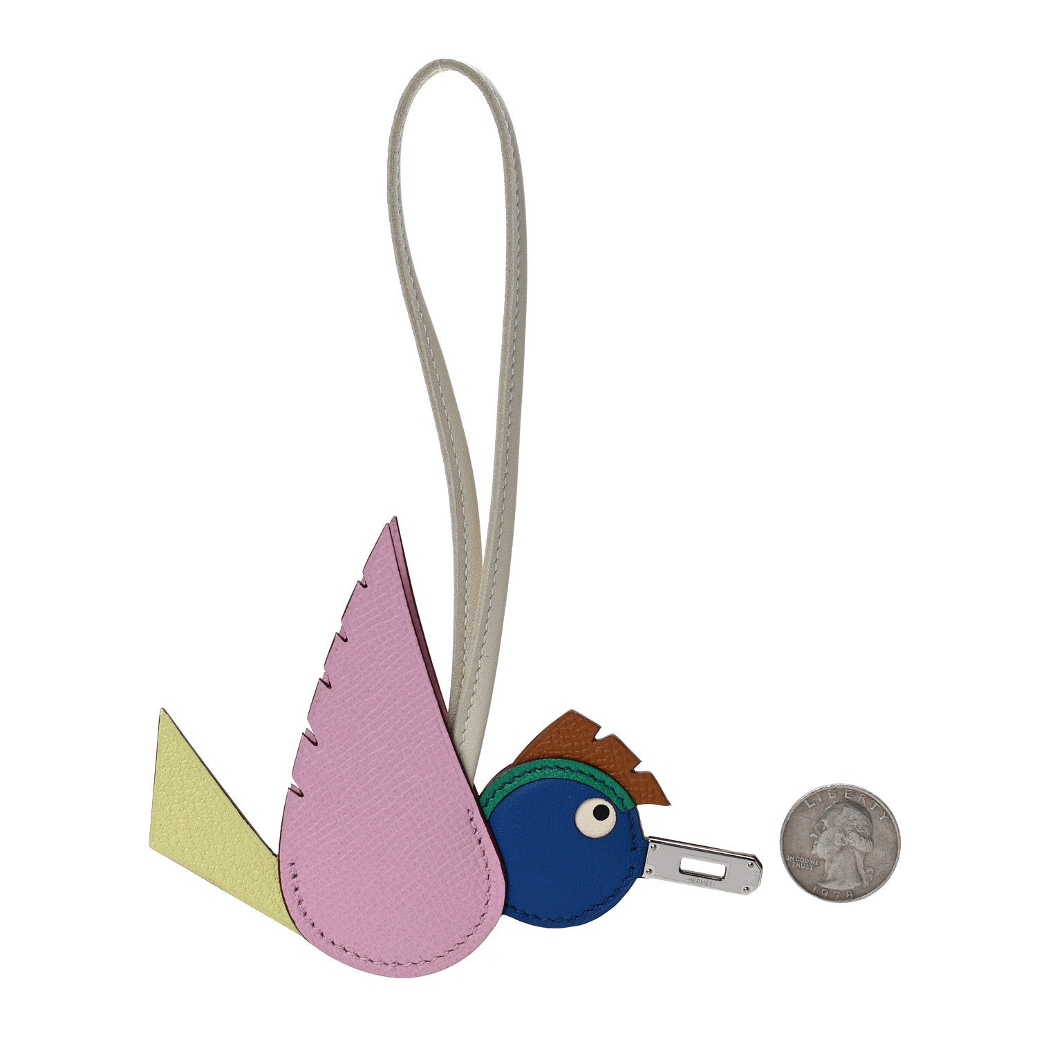 Hermes Epsom Swift Chevre Mysore Birdy Bag Charm Mauve Sylvestre Jaune Bourgeon Bleu De France Menthe Gold Craie 2 of 5