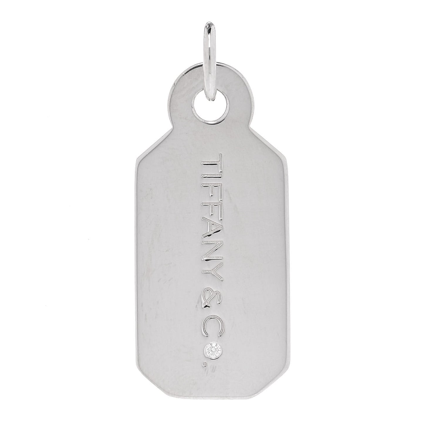 Sterling Silver Diamond Price Tag Charm