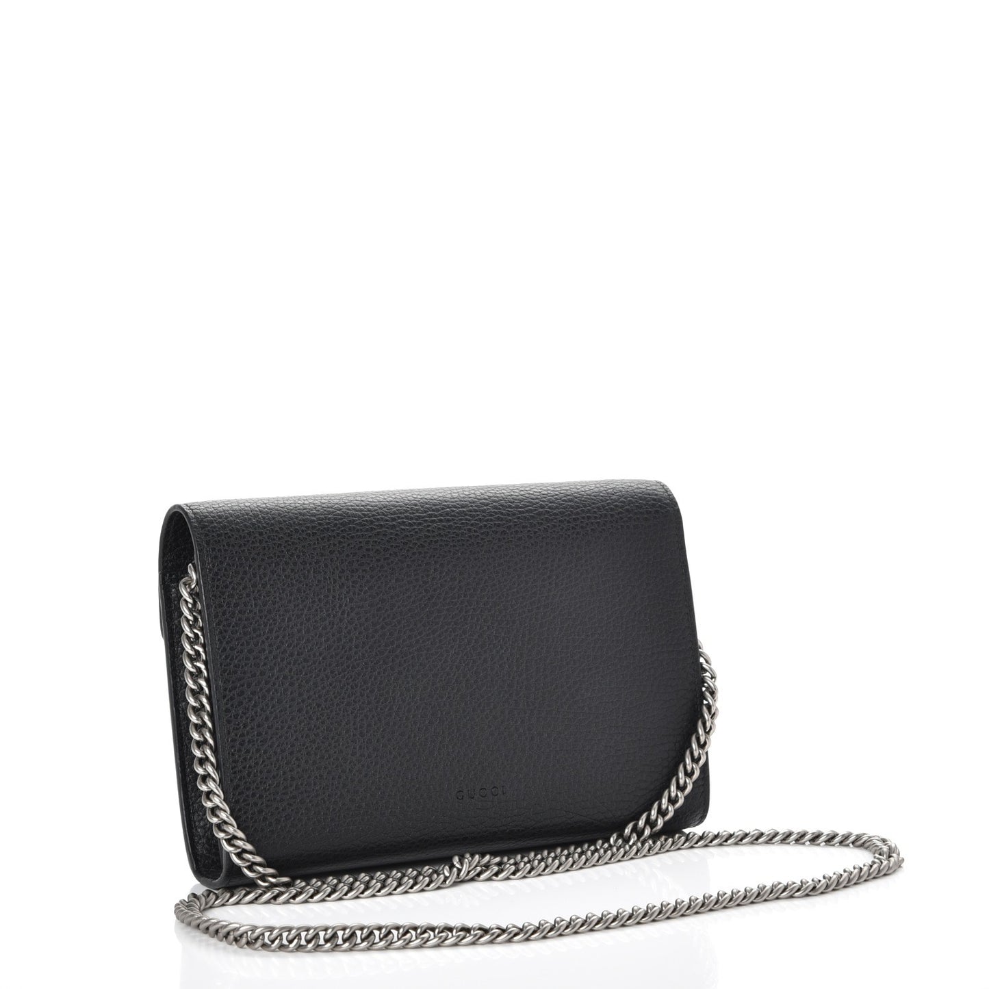Calfskin Mini Dionysus Chain Wallet Black