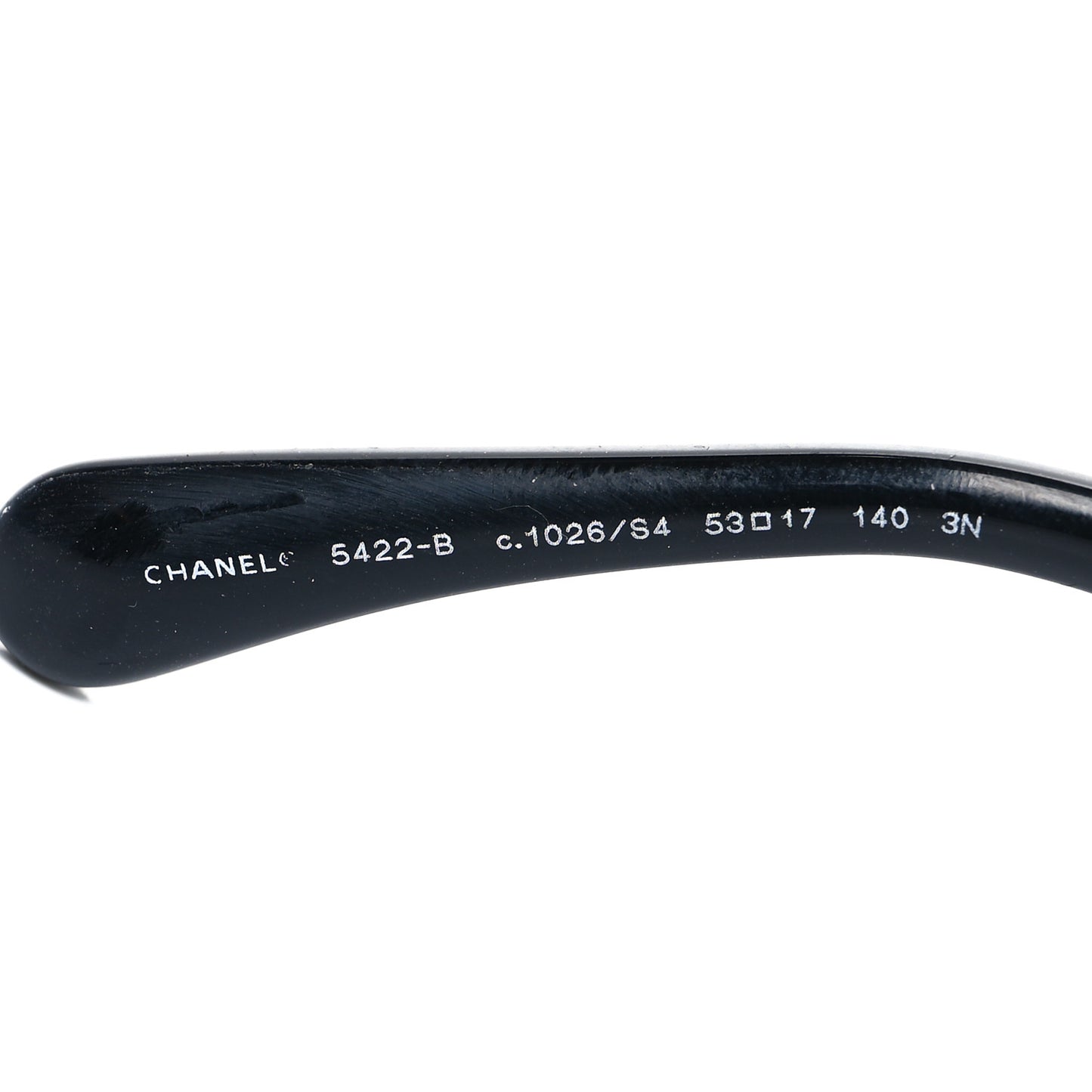 Acetate Strass Square Sunglasses 5422-B-A Black White