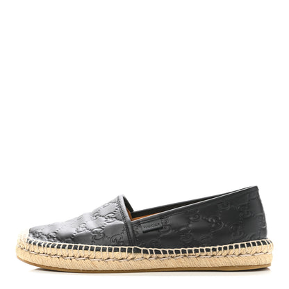 Gucci Microguccissima Signature Espadrilles 39.5 Black 1 of 13
