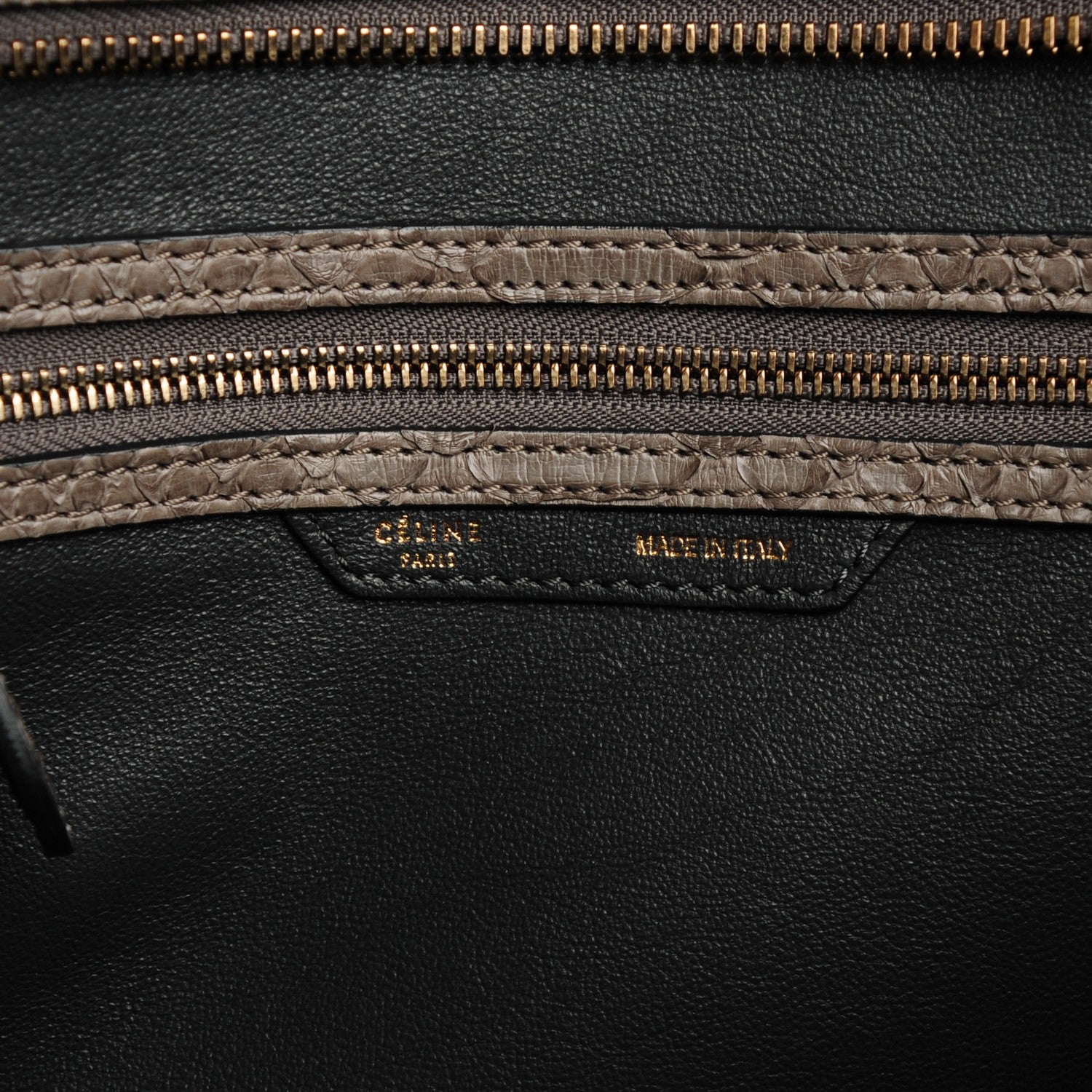 Celine Python Mini Luggage Grey 8 of 9