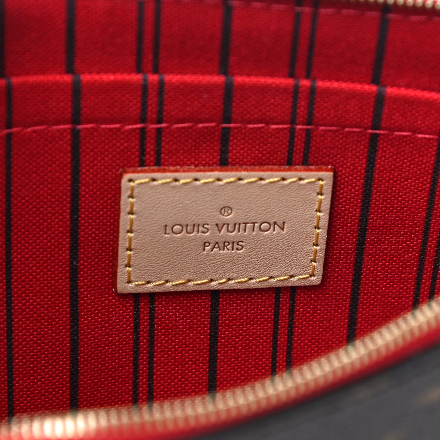 Louis Vuitton Monogram Neverfull MM GM Pochette Cherry 6 of 9