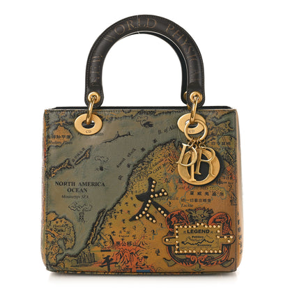 Christian Dior Calfskin Embroidered Medium Hong Hao Lady Dior Art 1 of 9