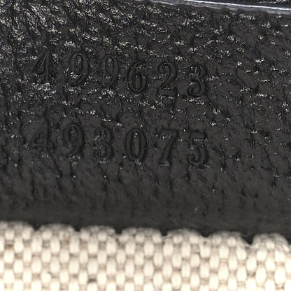 Gucci Jacquard Black Denim GG Monogram Textured Dollar Calfskin Small Dionysus Shoulder Bag Black Ivory 8 of 13