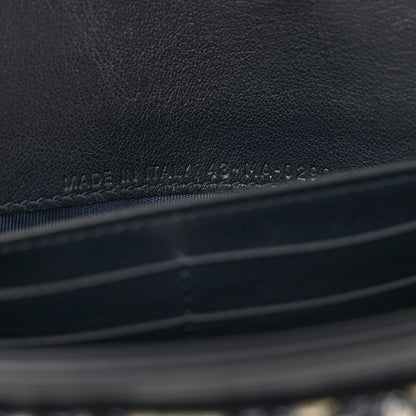 Christian Dior Oblique Saddle Chain Long Wallet Blue 8 of 12
