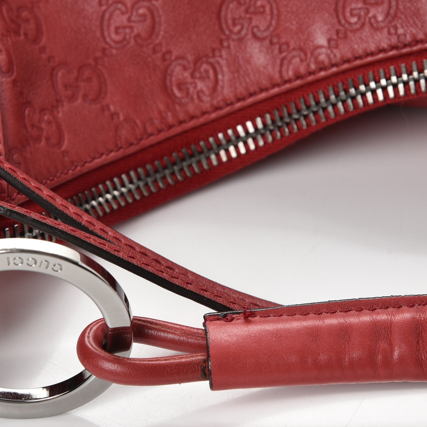 Gucci Guccissima Hobo Red 8 of 8