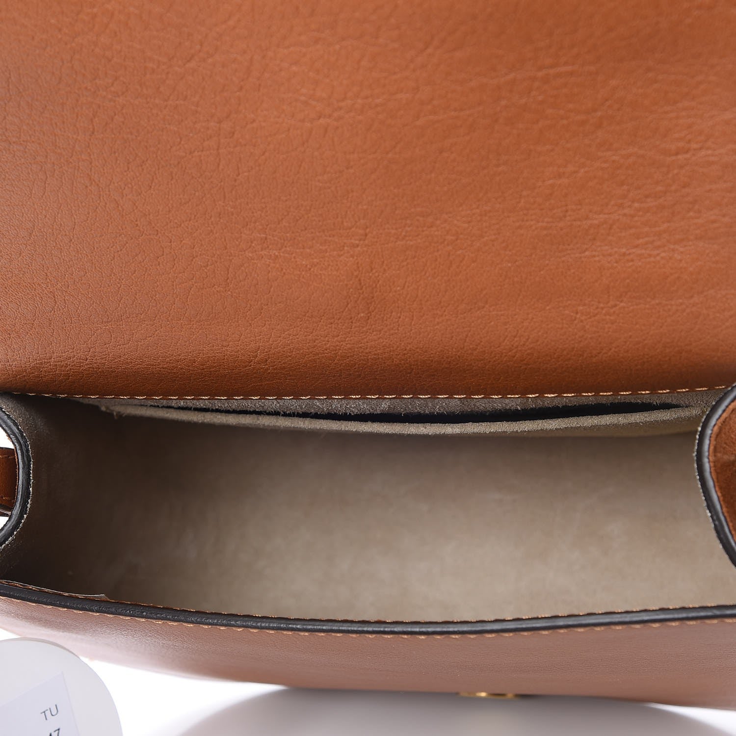 Chloe Calfskin Suede Medium Nile Bracelet Bag Caramel 5 of 7
