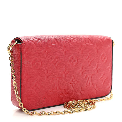 Louis Vuitton Empreinte Pochette Felicie Chain Wallet Cherry 4 of 13