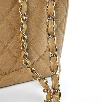 Chanel Caviar Quilted Jumbo Single Flap Beige 14 of 14